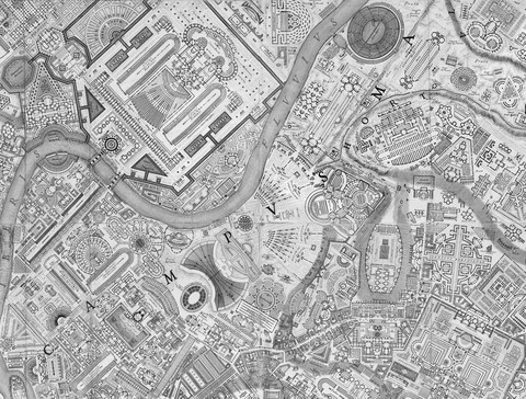 Piranesi, map of Rome