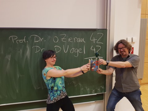 Zwei Finalisten im Battle um den Pokal des Math.-Nat. Konvent